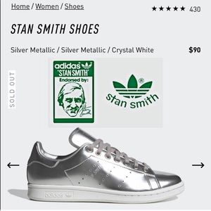 RARE Stan Smith Adidas In Silver